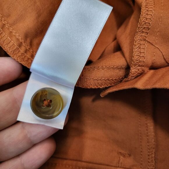 🌜 EVERLANE Curvy Straight High Rise Jean | Burnt Orange | size 12 - Picture 5 of 10